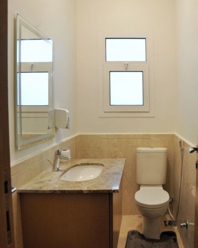 Guest bathroom at Mivida Apartment for rent by Axxodia accommodation in Egypt