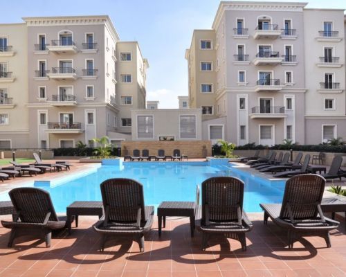 Pool at Mivida Apartment for rent by Axxodia accommodation in Egypt